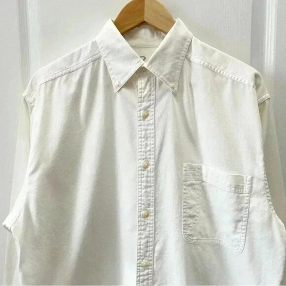 Northern Spirit Men’s Button Down Shirt Cotton Long Sleeve Classic White Medium - Picture 4 of 15